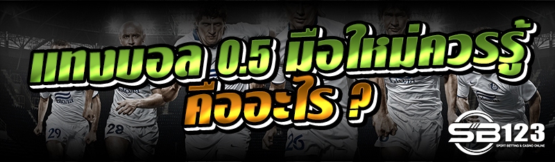 แทงบอล 0.5 มือใหม่ควรรู้ คืออะไร ?